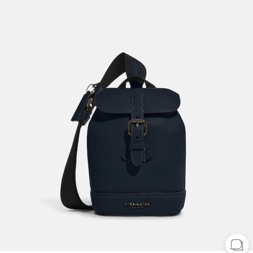 Coach Navy Blue Backpack